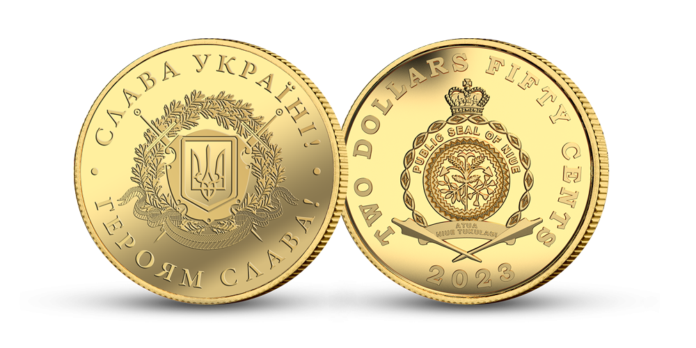 Zelta monēta „Par Ukrainas brīvību!“