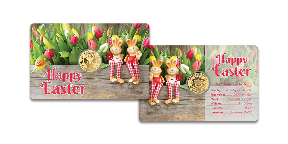 Tīra zelta monēta “Priecīgas Lieldienas”1