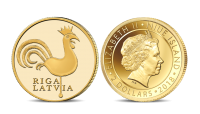 Zelta monēta „Rīgas gailis“